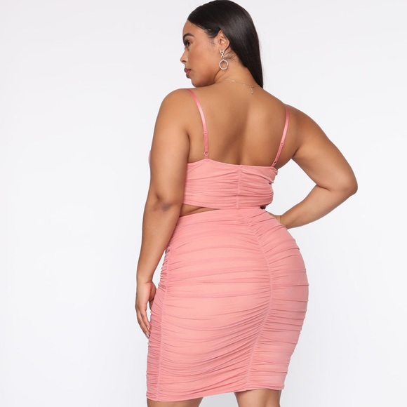 When You’re Ready Ruched Skirt Set - Picture 2 of 4